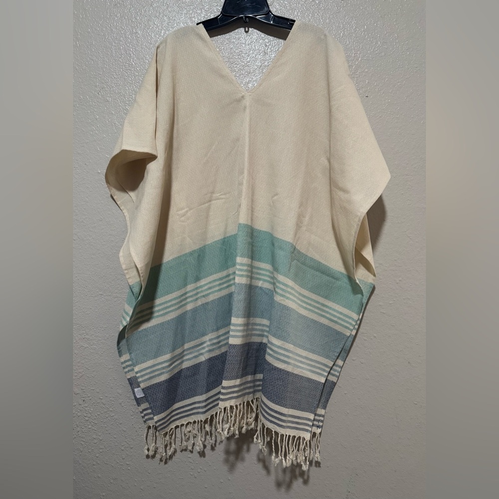 Women’s Tribe Alive Fringe Boho Caftan Swim Coverup Beach Summer Festival